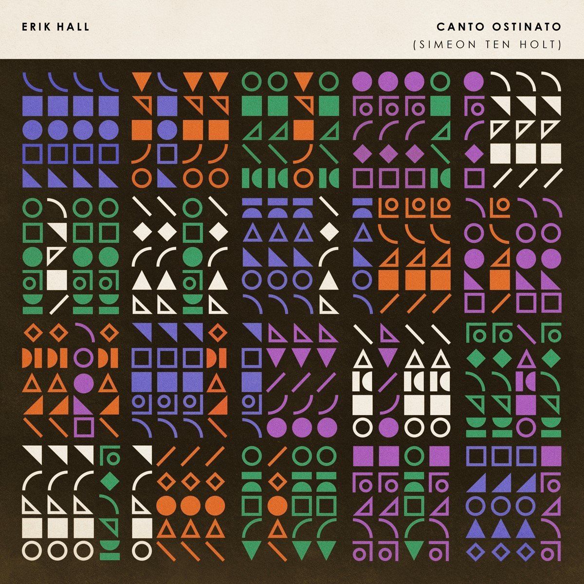Konkurrent Erik Hall - Canto Ostinato (Simeon Ten Holt) (LP)