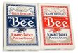 BEE 12 cartes à jouer, index Jumbo, 6 rouge et 6 bleu, format poker
