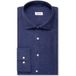 Seidensticker Regular Fit Linnen Overhemd blauw, Effen