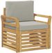 vidaXL Tuinbank Set Polyester Wit
