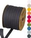 Halbach Katoenen band, 10 mm x 30 m, donkergrijs