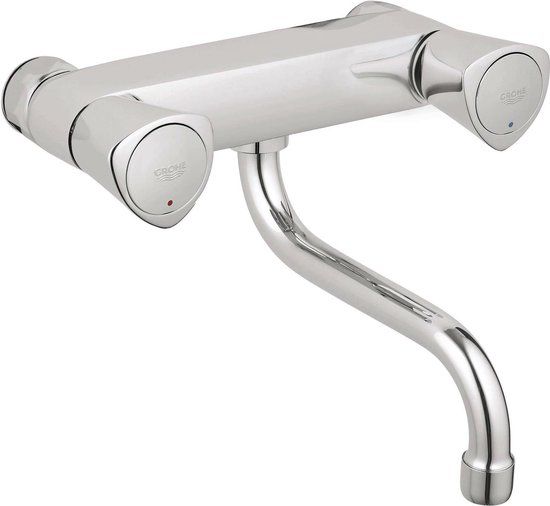 GROHE Costa-S Wandkraan - Wastafelkraan - Chroom - 2 Handvatten
