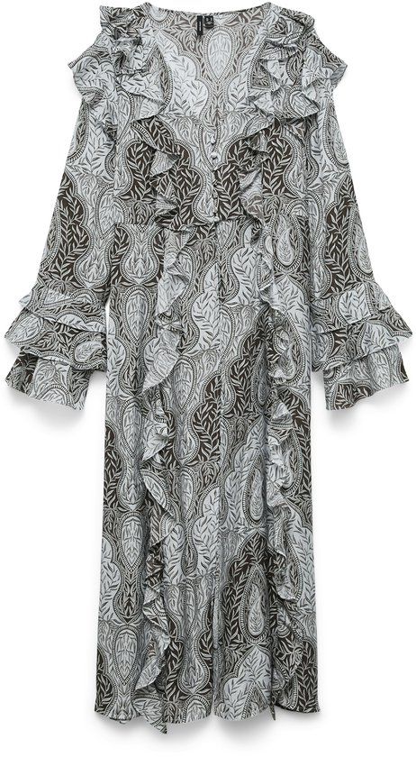 VERO MODA VMTARA LS LONG CARDIGAN WVN EXP Dames Cardigans M Skywriting