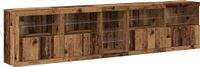 vidaXL Dressoir Oudhout Bewerkt hout 37 x 67 cm