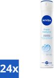 Nivea 24 x Men Fresh Natural Deospray - 200 ml