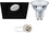 BES LED LED Spot Set - Pragmi Nivas Pro - GU10 Fitting - Inbouw Vierkant - Mat Zwart - Trimless - Kantelbaar - 150mm - Philips - MASTER 927 36D VLE - 4.9W - Warm Wit 2200K-2700K - DimTone Dimbaar logo