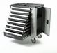 Merkloos Gereedschapswagen werkplaatswagen rolwagen - 8 laden - Zwart en grijs - 765 x 455 x 950 mm
