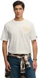 Superdry Heritage Biker Loose T-shirt Heren XXXL Winter White