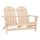 VidaXL Tuinstoel 2-zits Adirondack Massief Vurenhout