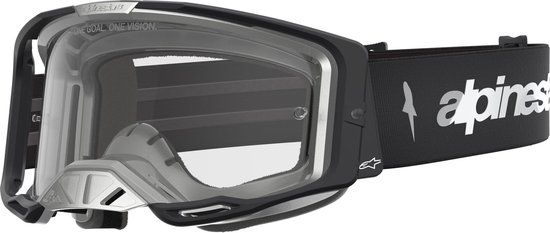 Alpinestars Vision 8 Amber Motocrossbril - Zwart/zilver