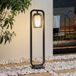 Lucande - Tuinpad verlichting - 1licht - Aluminium - H: 90 cm - E27 - donkergrijs