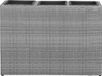 Casaria Staande Plantenbak – met Waterafvoer 83x30,5x60cm – Grijs