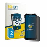 BROTECT - privacy screenprotector voor Doogee V50 - Folie Beschermfolie Blauwlichtfilter 2 Stuks