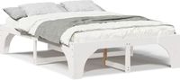 vidaXL Bedframe Wit 160 x 200 cm Massief Grenenhout