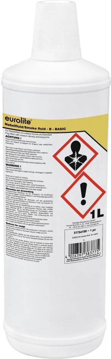 EUROLITE rookvloeistof voor rookmachine -B- Basic, 1l