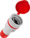 Prise de courant portable, démontable 230V Schuko, IP44, gris-rouge, avec couvercle