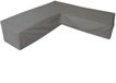 Eurotrail Housse imperméable pour salon en L, banquette d'angle, Cantonic 330x330x100/70 cm, gris