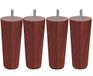 Margot Cottage conisch 4 stuks poten voor lattenbodem 5,5 x 5,5 x 18 cm, hout, mahonie
