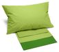 Bikolor Parure de lit, coton, vert, lit français