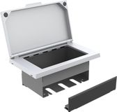VISION TechConnect 3 2-Gang "Tilt" Surround with cable "pull-up" box Wit