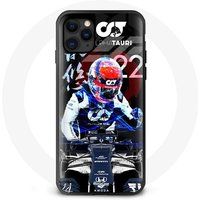 Maniacase Beschermhoes voor Oppo A54 5G Formule 1 Pierre Gasly F1 coureur Rood Blauw