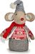 Krist+ Deurhouder Muis Kerstmis Stof (14 x 39 x 22 cm)
