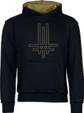 Behemoth Logo Heren Trui met capuchon - zwart/olijf - S