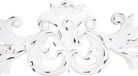 BISCOTTINI Decoratieve fries in antiek witte afwerking L49xPR2,2xH12,5 cm