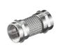 PremiumCord Adapterkoppeling F, antennekoppeling, F-stekker naar F-stekker, kleur zilver