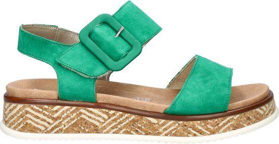 Rieker Sandalen groen Nubuck - Dames - Maat 40