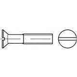 TOOLCRAFT TO-6867774 Vis à tête fraisée M4 40 mm Fente Inox V4A A4 500 pièce(s)