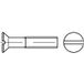 TOOLCRAFT TO-6867774 Vis à tête fraisée M4 40 mm Fente Inox V4A A4 500 pièce(s)