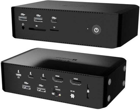 i-tec Thunderbolt5 Quattro Display Docking Station, 5x USB, 2.5 GLAN + Power Delivery 140W