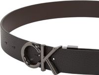 Calvin Klein Heren Riem Leer Zwart
