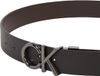 Calvin Klein Heren Riem Leer Zwart