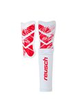 Reusch Attrakt Supreme scheenbeschermers voor volwassenen, voetbal, rood-wit, polyester, XS, met enkelsok