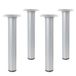 Amig - Set van 4 Ronde Meubelpoten - 30X100 cm - Staal - Zwart