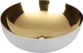 Differnz Shine waskom 40x40x13.5cm keramiek goud/wit