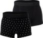 HOM - Gabriele #2 Boxer briefs H01 - 2p - Black/Black print - mannen - S