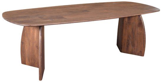 DÉJA Living Eettafel Majada - Deens Ovaal Donkerbruin Hout - 300x100x76cm