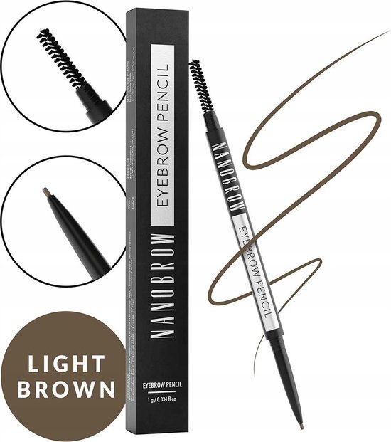 Nanobrow Wenkbrauwpotlood Light Brown 1 gram