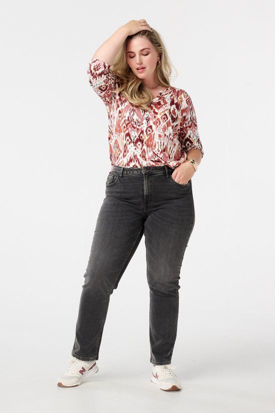 MS Mode Jeans Straight leg jeans LILY Grijs