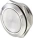 TRU COMPONENTS TC-9563744 Druktoets 12 V 0.005 A 1x uit/(aan) Contact element (Ø x h) 17.8 mm x 14.5 mm IP65 1 stuk(s) RVS-look