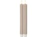 Star Trading LED kaars Flame Stripe set van 2 gemaakt van was, bruin