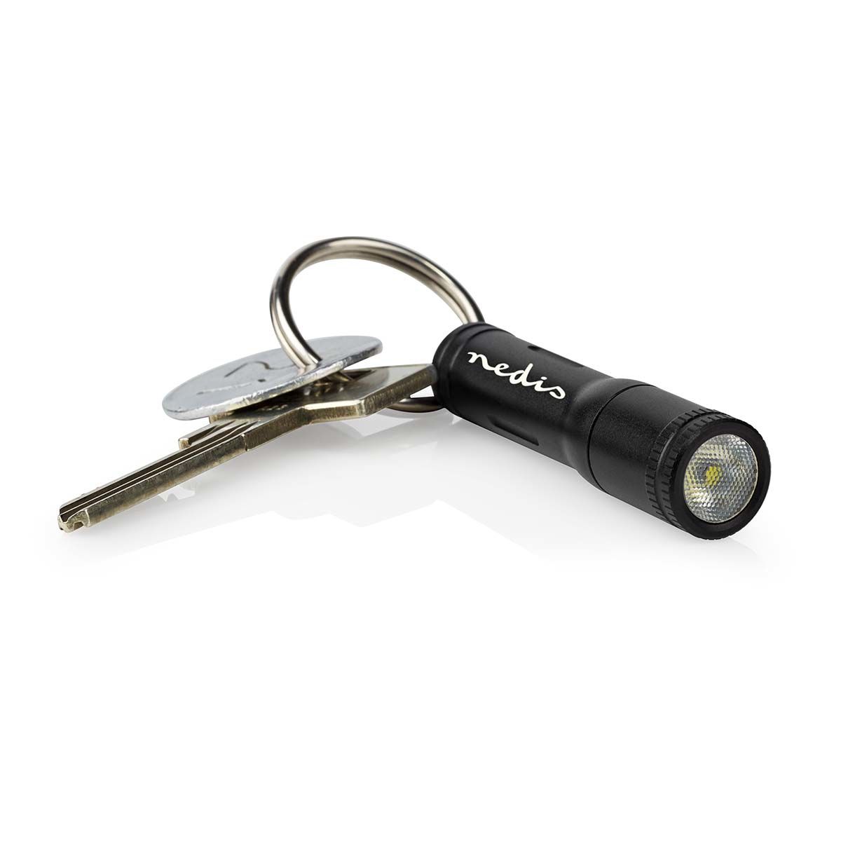 Nedis LED Zaklamp - Zwart - 3W - 35m - AAA