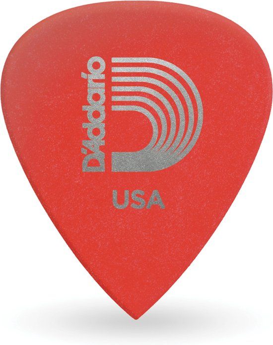 D'Addario Duralin Precision Picks 0,50mm - 10 stuks - Rood