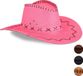 Merkloos Relaxdays Cowboyhoed Carnaval Roze