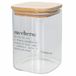 Villa d'Este Home Tivoli Victionary 1 liter glazen suikerpot bamboe deksel