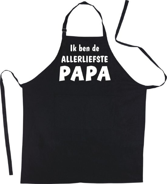 mijncadeautje Luxe Schort Ik ben de allerliefste PAPA