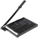 Voluker Papiersnijmachine A4, 12 vellen papier, voor kantoor, school, creatieve hobby, zwart
